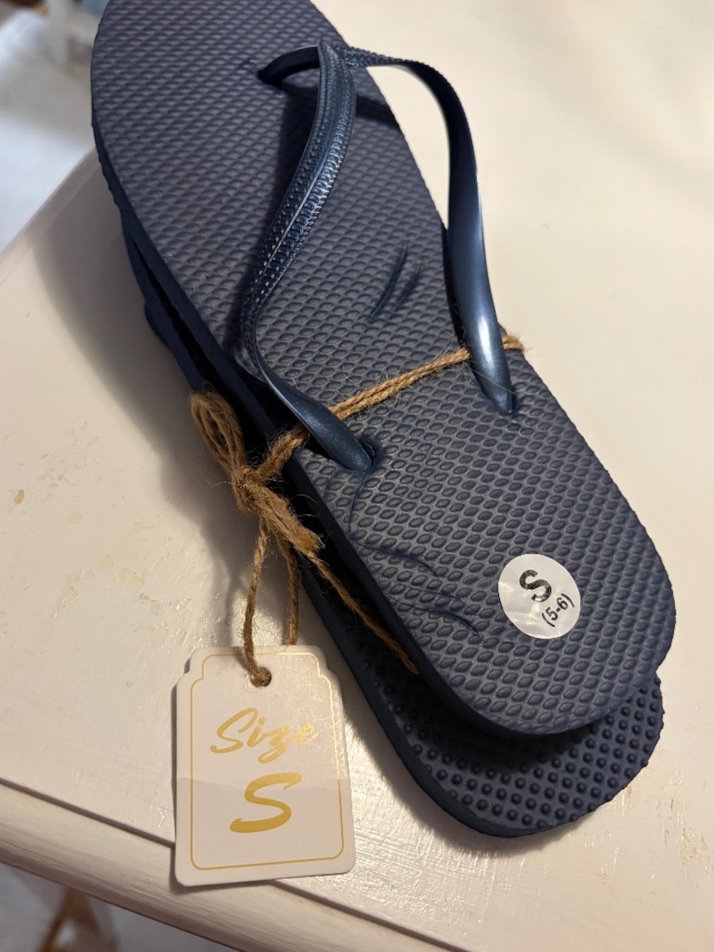 Never worn flip flops